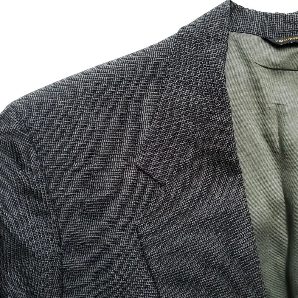 Vintage Ivy Prep Gray Wool Blazer Jacket Sport Coat 2 Button Single Vent 41R